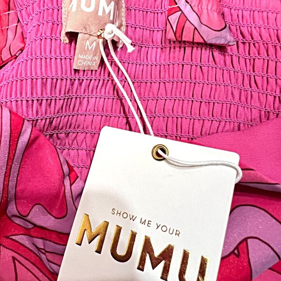 Show Me Your MuMu Cosmopolitan Candy Hearts Midi Dress Sleeveless Tiered Maxi XS - Picture 13 of 13